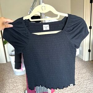 Abercrombie kids cropped blouse